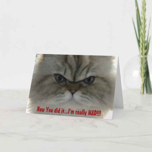 Nu, je hebt het gedaan... ik ben echt gek!! kaart (Voorkant)