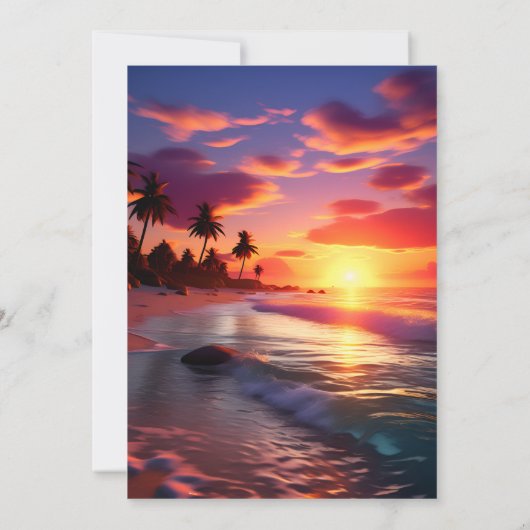 Nu Joy hula Luau Surf aloha hawaiian 1e verjaardag Kaart (Achterkant)