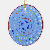 Nu ken ik mijn ABCs Round Ornament (Links)