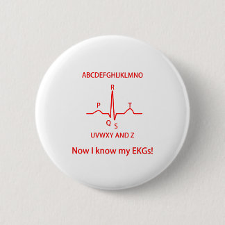 Nu ken ik mijn EKGs ECGs Doctor Nurse Medical Ronde Button 5,7 Cm