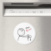 Nu Kiss Rage Face Comic Meme Magneet (Insitu (Vaatwasser))