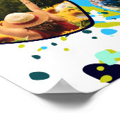 Nu kleuren uit het verleden en de toekomst! Groene Poster (Hoek)