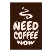 Nu koffie nodig foto afdruk (Voorkant)