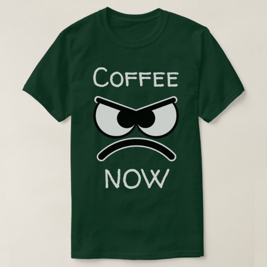 Nu koffie t-shirt (Design voorkant)