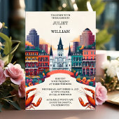 Nu kreeft strand oceaan zomer New Orleans bruiloft Kaart