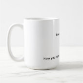 Nu kun je met me praten koffiemok (Links)