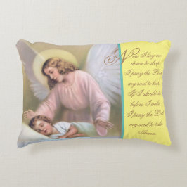 Nu laat ik me neer-engel Sierkussen-gebeden Accent Kussen