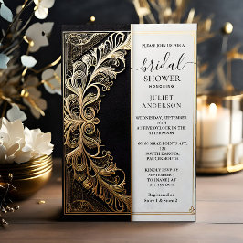 Nu Lace Floral Gold Foil reliëf vrijgezellenfeest Kaart