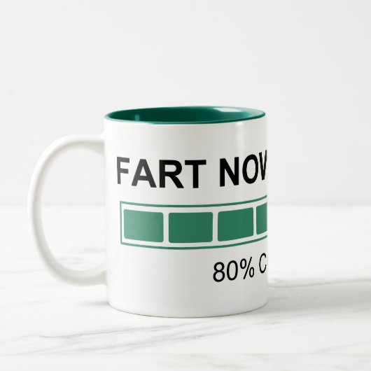 Nu laden tweekleurige koffiemok (Links)