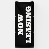 Nu leasebanner spandoek (Verticaal)