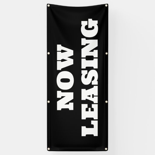 Nu leasebanner spandoek (Verticaal)