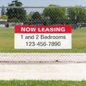 Nu Leasing Red Black & White Appartementen te Huur Spandoek (Insitu)