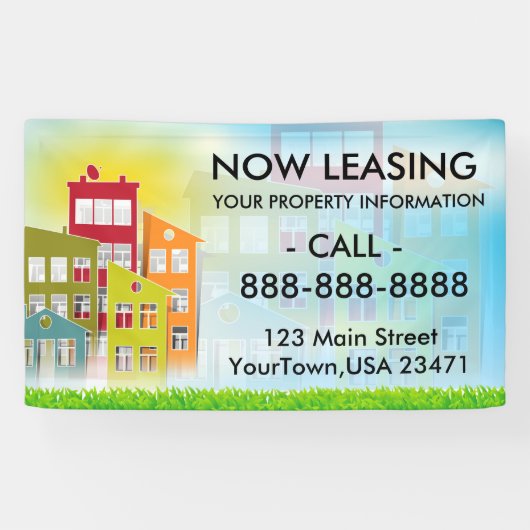 Nu leasingbanner spandoek (Horizontaal)