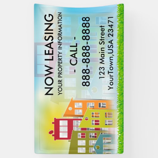 Nu leasingbanner spandoek (Verticaal)