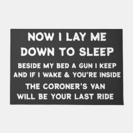 NU LEG IK ME NEER IN SLAAP DEURMAT