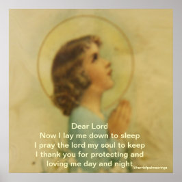 Nu leg ik me neer om te slapen...poster poster