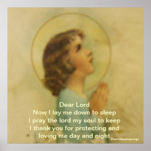 Nu leg ik me neer om te slapen...poster poster