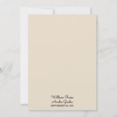 Nu Lente Zomer Ocean Beach Bestemming Bruiloft Kaart (Achterkant)