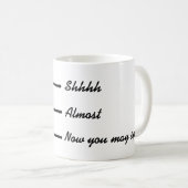 Nu mag je grappige Coffee-Mok spreken Koffiemok (Voorkant rechts)