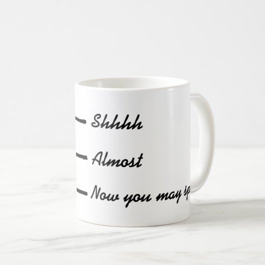 Nu mag je grappige Coffee-Mok spreken Koffiemok (Voorkant rechts)