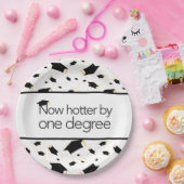 Nu met één graad warmer met achtergrondpapier Bord (Feest)