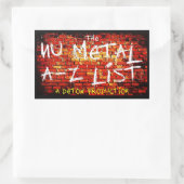 Nu Metal A-Z Lijst Stickers (Tas)