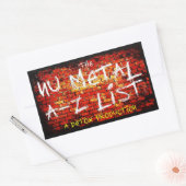 Nu Metal A-Z Lijst Stickers (Envelop)