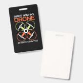 Nu meteen mijn drone badge (Voor- en achterkant)