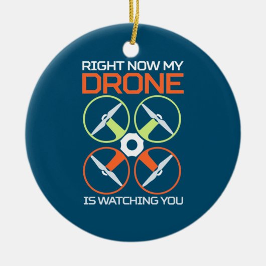 Nu meteen mijn drone keramisch ornament (Voorkant)