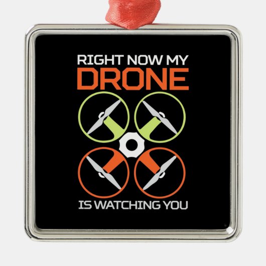 Nu meteen mijn drone metalen ornament (Voorkant)