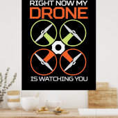Nu meteen mijn drone poster (Keuken)