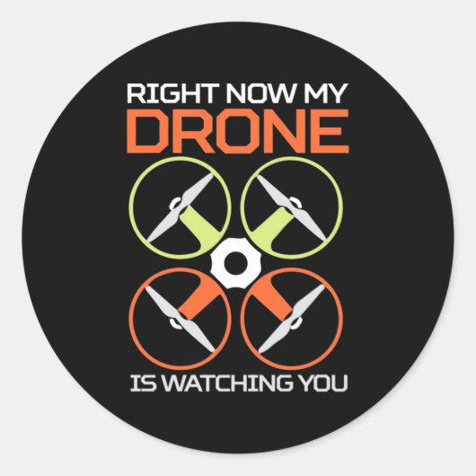 Nu meteen mijn drone ronde sticker (Voorkant)