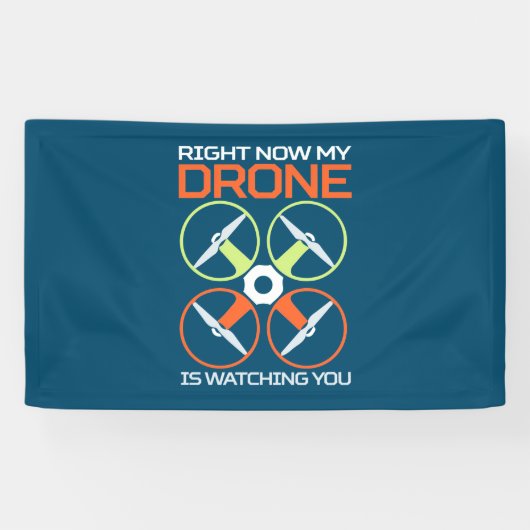 Nu meteen mijn drone spandoek (Horizontaal)