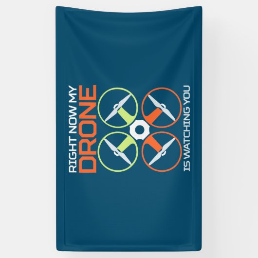 Nu meteen mijn drone spandoek (Verticaal)