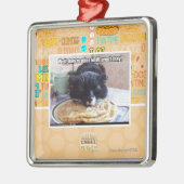 Nu mijn metalen ornament (Links)