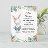 Nu moeder te zijn Ear Hop Blue Some Bunny Baby sho Kaart (Staand voorkant)