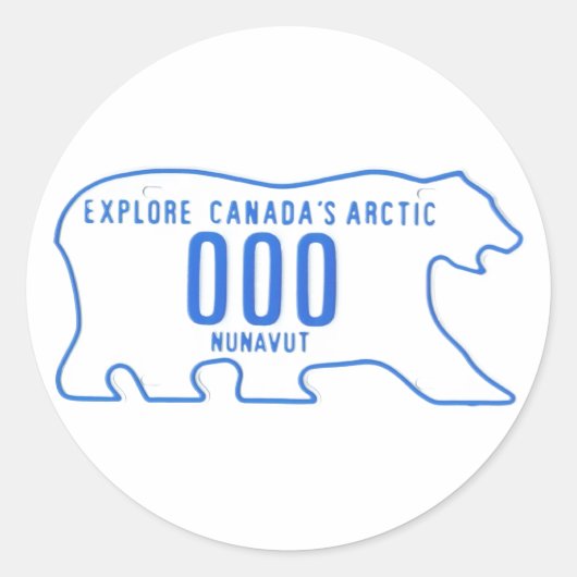 NU-monster Ronde Sticker (Voorkant)