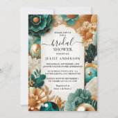 Nu Monstera Emerald Groen en Goud Vrijgezellenfees Kaart (Voorkant)