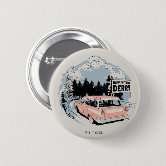 Nu naar Derry Ronde Button 5,7 Cm (Voorkant /achterkant)