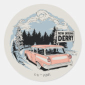 Nu naar Derry Ronde Sticker (Voorkant)
