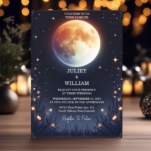 Nu Nacht Zonsondergang Sterren Maan Wolk Twilight  Kaart