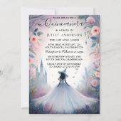 Nu Natuur Tree Witch Enchanted Forest Quinceanera Kaart (Voorkant)