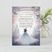 Nu Natuur Tree Witch Enchanted Forest Quinceanera Kaart (Staand voorkant)