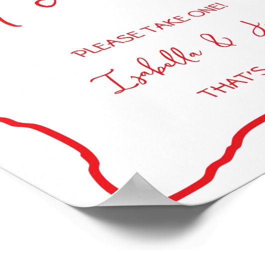 Nu neem alsjeblieft een gunsten teken paren douche poster (Hoek)