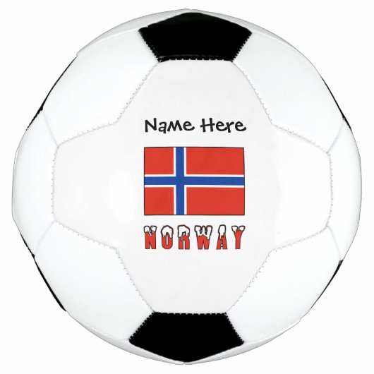 Nu niet Noorse Vlag Persoonlijk Voetbal (Voorkant)