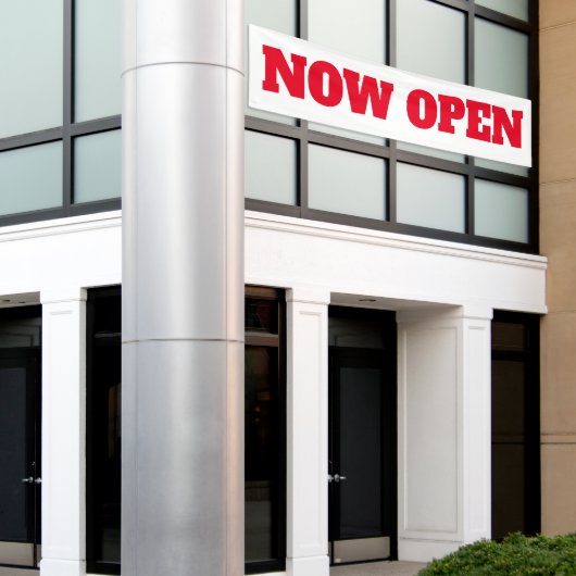 Nu nieuwe bedrijven openen Adverteren Spandoek (Buitenkant Gebouw)