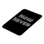 Nu nooit magneet (Linkerzijde)