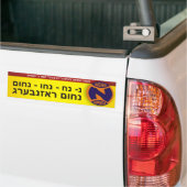 Nu nuch nuchem Rosenberg Bumpersticker (Op Truck)