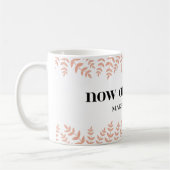 Nu of nooit: grijp het momentcitaat koffiemok (Links)