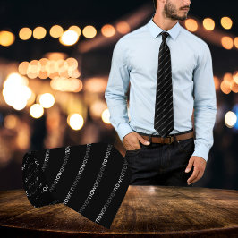 Nu of nooit het Verdwijnen van Citaat Minimalistis Stropdas